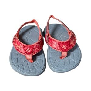 Columbia Techsun Kids Sandals Flip Flops Removable Back Strap Pink Coral Size 6